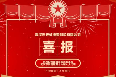 熱烈祝賀董事長陳志浩當選武昌區十六屆人大代表